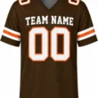 Custom Football Jersey for Men and Women, Brow Orange