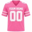Custom Football Jersey for Men and Women, Pink White