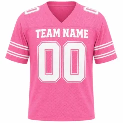 Custom Football Jersey for Men and Women, Pink White