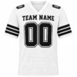 Custom Football Jersey for Men and Women, White Black