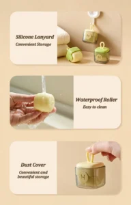 Reusable Washable Lint Remover Roller for Pet Hair, Dust and Clothes Cleaning