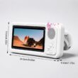 Waterproof Shower Phone Holder with Bluetooth Speaker and 360° Rotating Touch Screen Case