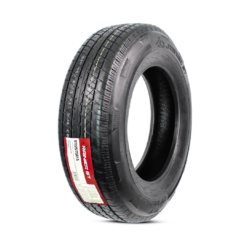 eCustomrim ST225/75R15 DEEP TREAD Heavy Duty Steel Belted Radial Trailer Tire Load D With Curb Guard - 6 Year Warranty w/Free Roadside