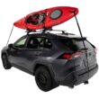 Yakima JayLow J-Cradle Rooftop Kayak Mount for 1 or 2 Kayaks – Car Roof Rack Carrier for Round, Square, Factory or Aerodynamic Crossbars, Holds 1 Boat Up to 100lbs or 2 Boats Up to 130lbs Total Yakima JayLow J-Cradle Rooftop Kayak Mount for 1 or 2 Kayaks – Car Roof Rack Carrier for Round, Square, Factory or Aerodynamic Crossbars, Holds 1 Boat Up to 100lbs or 2 Boats Up to 130lbs Total