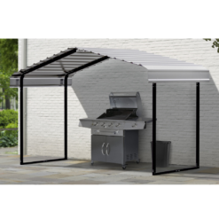 Arrow 12.17-ft W x 6-ft L x 8.5-ft H Eggshell Metal Carport