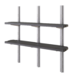 Suncast 10-in x 49.65-in Black Resin Storage Shed Shelf