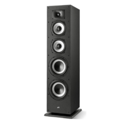 Polk Monitor XT70 Large Tower Speaker, Home Stereo Speakers, Hi-Res Audio, Dolby Atmos & DTS:X Compatible, 1" Tweeter, (2) 6.5" Balanced Woofers, (2) 8" Passive Radiators (Single, Midnight Black)