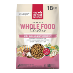 The Honest Kitchen Human Grade Dog Food, Whole Food Clusters Whole Grain Lamb Dry Dog Food, 18 lb Bag
