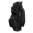 Sun Mountain Men's C130 Lightweight Cart Golf Bag, 14-Way Top, 2026 Model, Black-Steel-Red