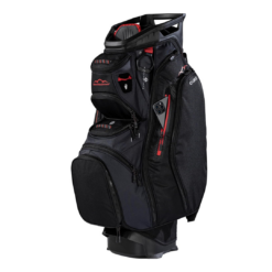 Sun Mountain Men's C130 Lightweight Cart Golf Bag, 14-Way Top, 2026 Model, Black-Steel-Red