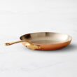 Mauviel M'Heritage 150 B 1.5mm Polished Copper & Stainless Steel Frying Pan With Brass Handle, 11.8-in, Made in France