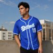 Custom Royal White-Light Blue Baseball Jersey Custom Royal White-Light Blue Baseball Jersey