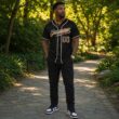 Custom Black Vintage USA Flag-Cream Baseball Jersey Custom Black Vintage USA Flag-Cream Baseball Jersey