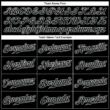 Custom Black-White Baseball Jersey Custom Black-White Baseball Jersey