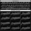 Custom Black White Pinstripe Black-White Baseball Jersey