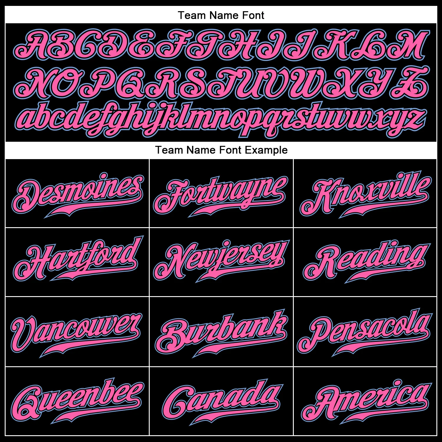 Custom Black White Pinstripe Pink-Light Blue Baseball Jersey Custom Black White Pinstripe Pink-Light Blue Baseball Jersey - Image 3