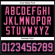 Custom Black White Pinstripe Pink-Light Blue Baseball Jersey Custom Black White Pinstripe Pink-Light Blue Baseball Jersey