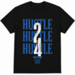 Hustle 24 Basketball Graphic T-Shirt Vintage Sports Typography Tee Hustle 24 Basketball Graphic T-Shirt Vintage Sports Typography Tee