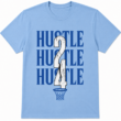 Hustle 24 Basketball Graphic T-Shirt Vintage Sports Typography Tee Hustle 24 Basketball Graphic T-Shirt Vintage Sports Typography Tee