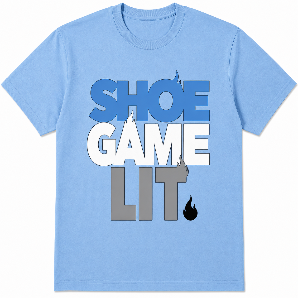 Shoe Game Lit Basketball Graphic T-Shirt Sneaker Streetwear Tee Shoe Game Lit Basketball Graphic T-Shirt Sneaker Streetwear Tee