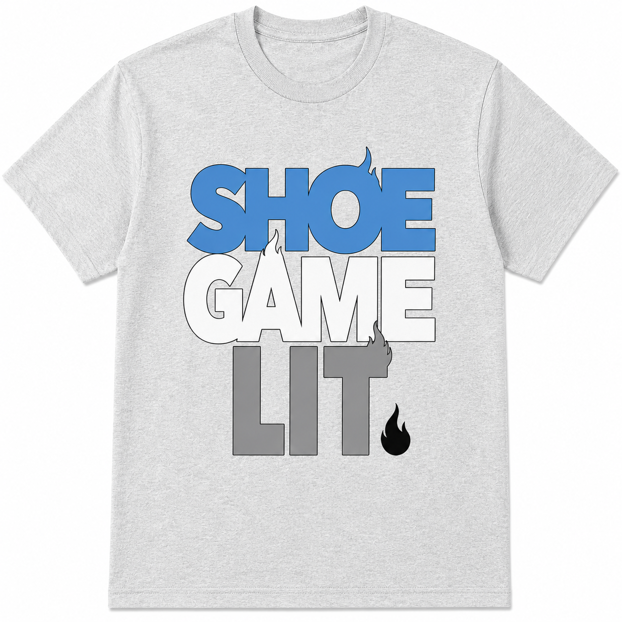 Shoe Game Lit Basketball Graphic T-Shirt Sneaker Streetwear Tee Shoe Game Lit Basketball Graphic T-Shirt Sneaker Streetwear Tee