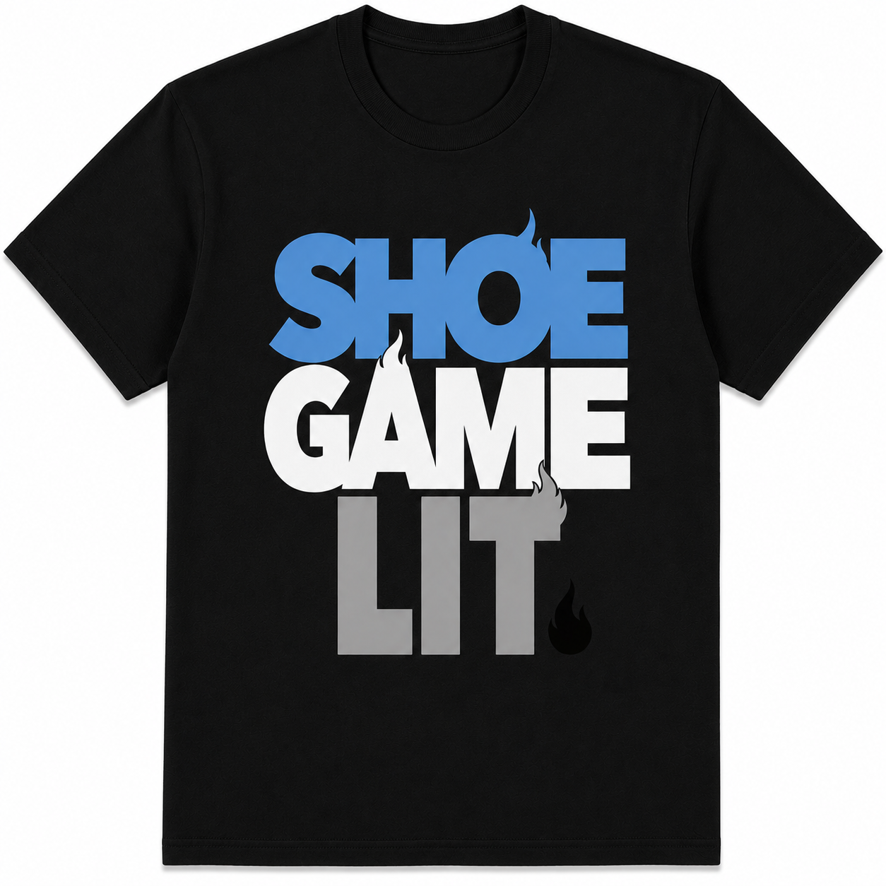 Shoe Game Lit Basketball Graphic T-Shirt Sneaker Streetwear Tee Shoe Game Lit Basketball Graphic T-Shirt Sneaker Streetwear Tee