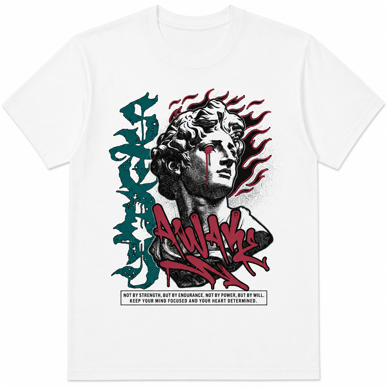 Greek Statue Graffiti Graphic T-Shirt Urban Streetwear Unisex Tee Greek Statue Graffiti Graphic T-Shirt Urban Streetwear Unisex Tee