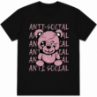 Broken Teddy Bear Graphic T-Shirt Gothic Streetwear Plush Unisex Tee