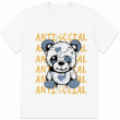 Broken Teddy Bear Graphic T-Shirt Gothic Streetwear Plush Unisex Tee