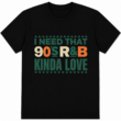 90s R&B Music Lover Graphic T-Shirt Retro Vintage Unisex Tee