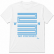No Excuses Motivational Graphic T-Shirt Minimal Streetwear Unisex Tee