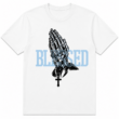 Blessed Praying Hands Graphic T-Shirt Christian Faith Unisex Tee