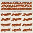 Custom Cream Black Pinstripe Orange-Black Baseball Jersey Custom Cream Black Pinstripe Orange-Black Baseball Jersey
