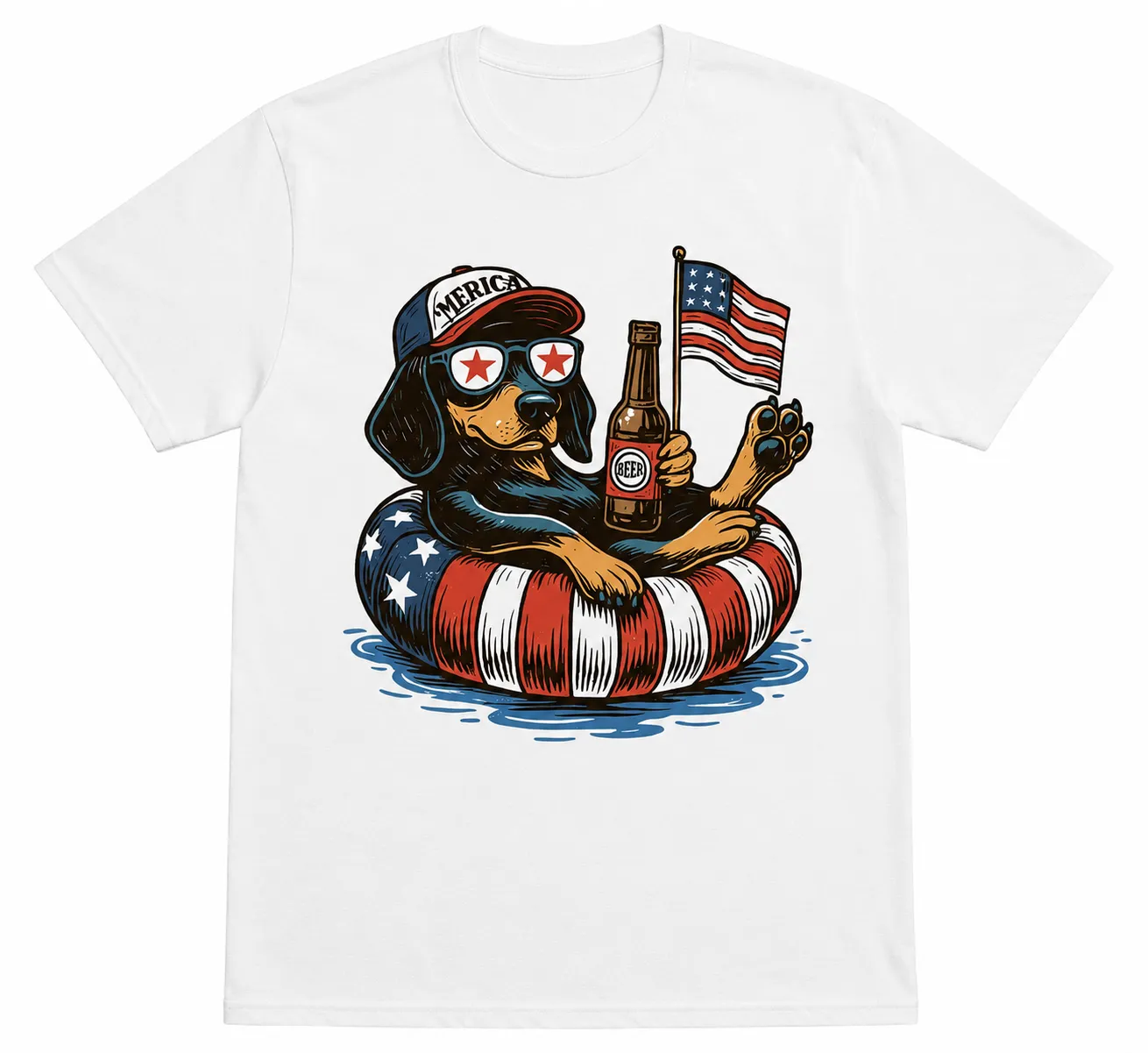 Patriotic Dachshund Shirt Funny American Flag Dog T-Shirt Patriotic Dachshund Shirt Funny American Flag Dog T-Shirt