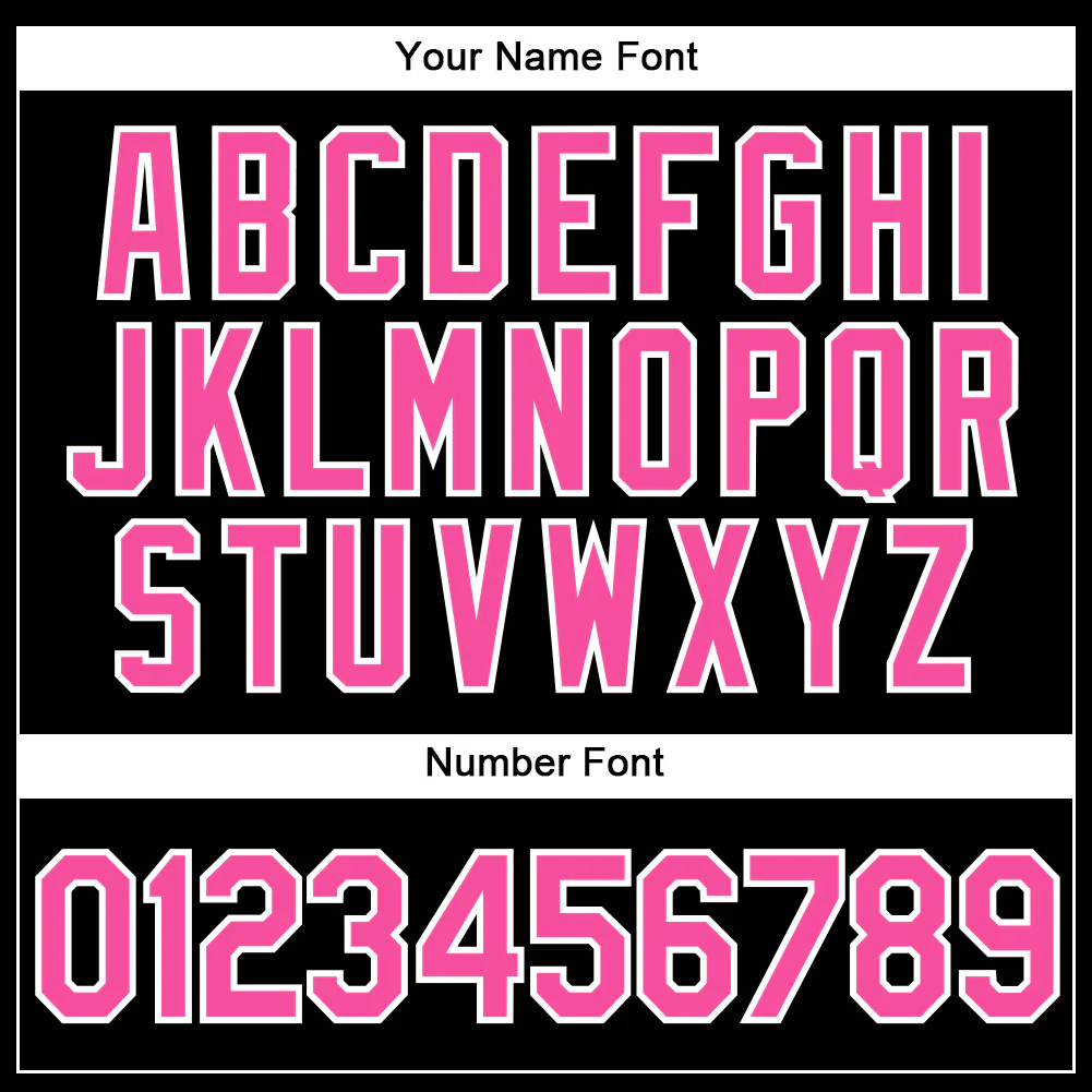 Custom Black Pink-White Baseball Jersey Custom Black Pink-White Baseball Jersey - Image 2
