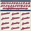 Custom Cream Red-Navy Baseball Jersey Custom Cream Red-Navy Baseball Jersey
