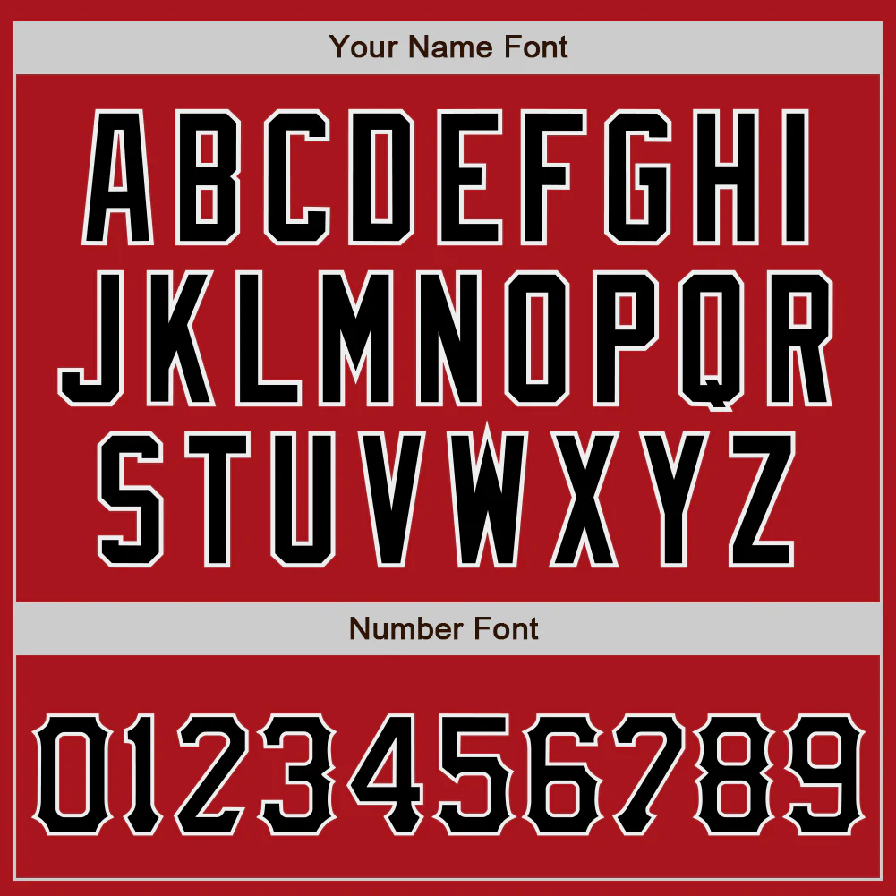 Custom Red Black-White Baseball Jersey Custom Red Black-White Baseball Jersey - Image 4