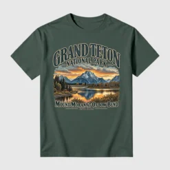 Grand Teton National Park Graphic Shirt, Mount Morain At Oxbow Bend Tee, Hiking Lover Gift